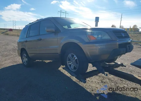 2004 Honda Pilot Ex from USA, damaged, VIN 2HKYF18414H504287